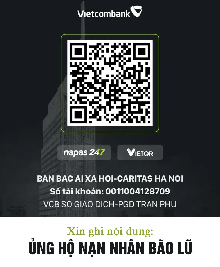 Tổng Giáo phận Hà Nội kêu gọi giúp đỡ nạn nhân bão lũ
