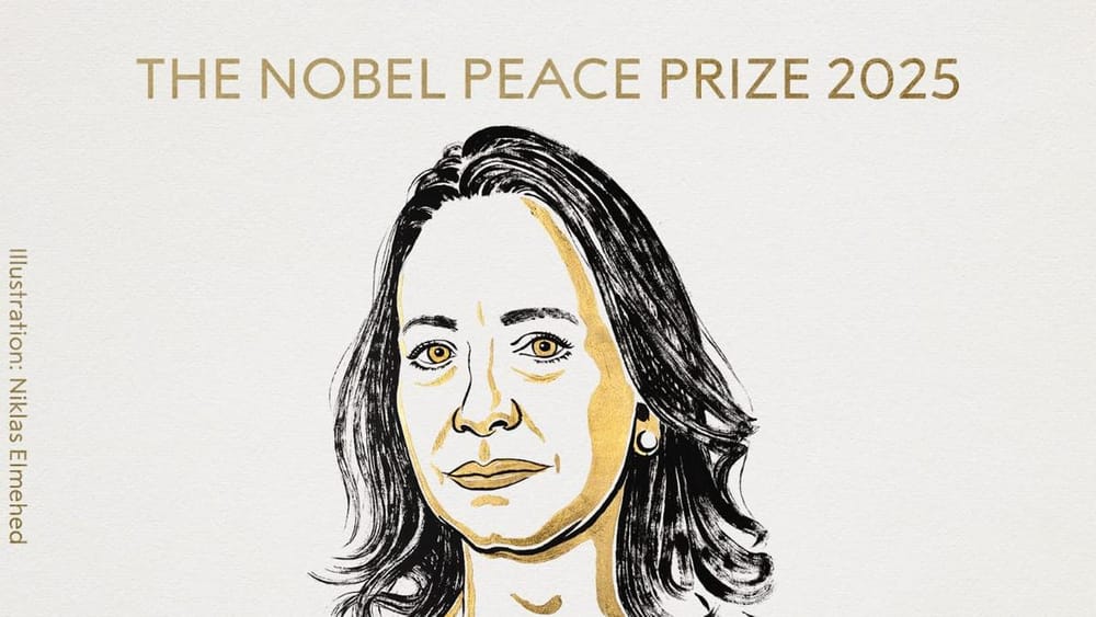 Lãnh đạo đối lập Venezuela nhận Giải Nobel Hòa bình 2025