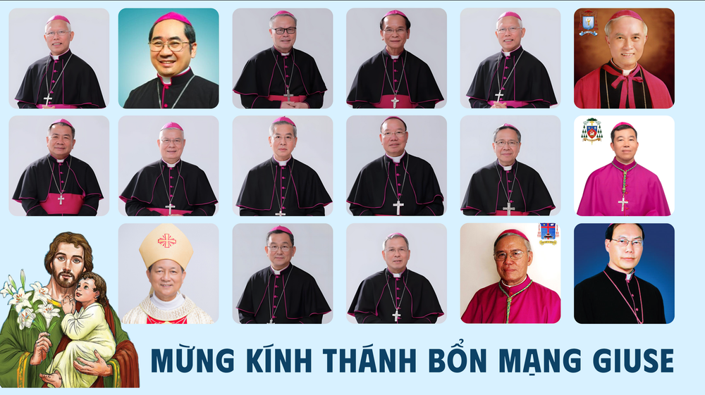 Mừng Kính Thánh Giuse: Chúc mừng bổn mạng các vị Chủ chăn của Giáo Hội Công Giáo Việt Nam