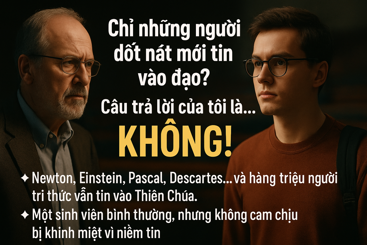 "Dốt nát mới tin vào đạo Công Giáo"