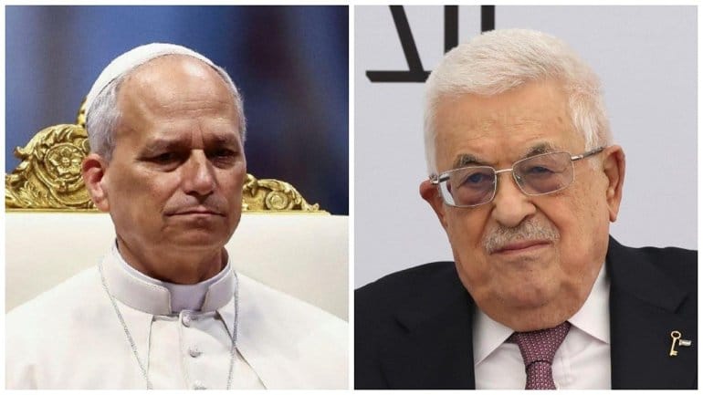 Đức Thánh Cha Lêô điện đàm với Tổng thống Palestine