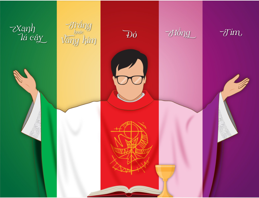 Ý nghĩa các màu áo lễ linh mục