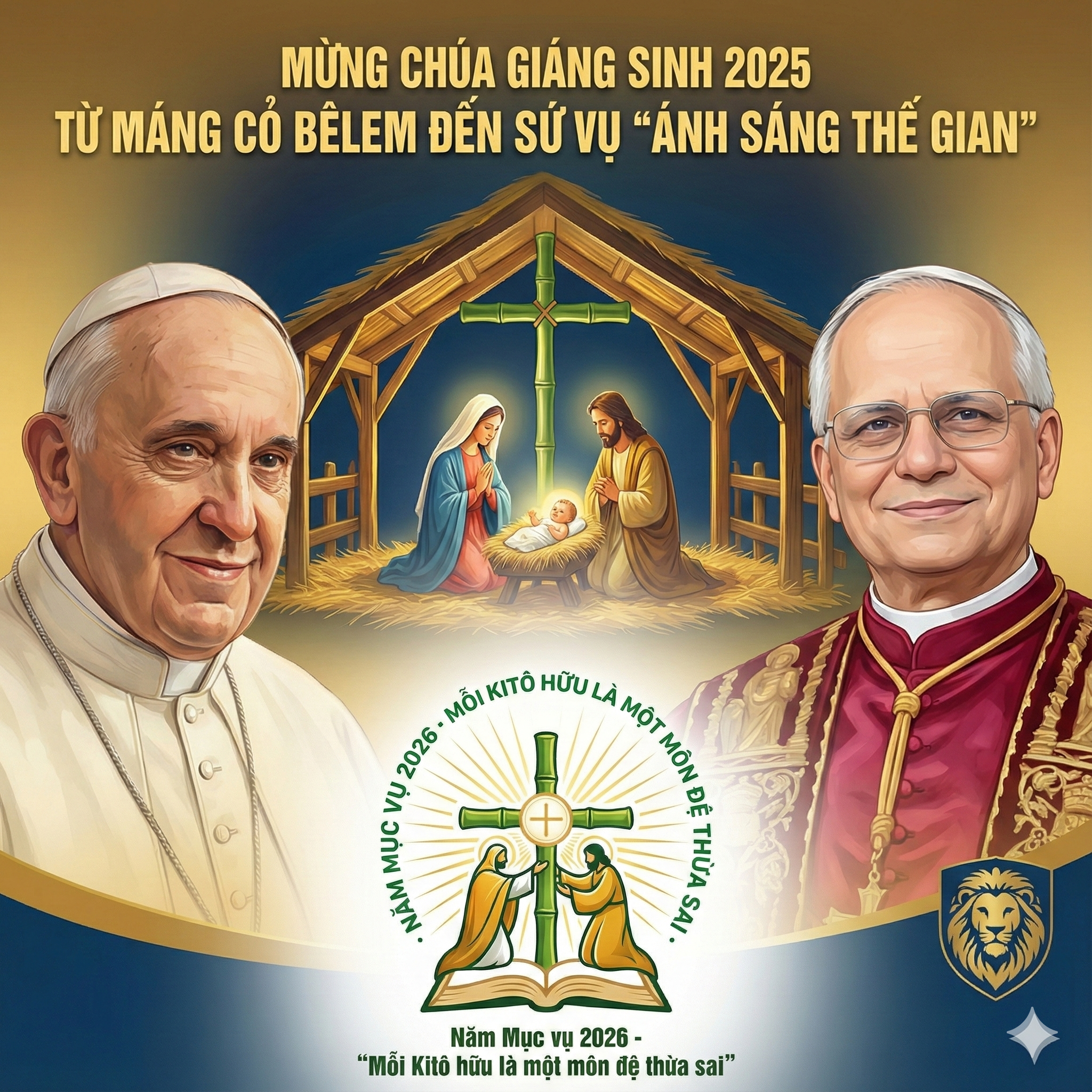 Mừng Chúa Giáng Sinh 2025: Từ Máng Cỏ Bêlem đến Sứ Vụ "Ánh Sáng Thế Gian"