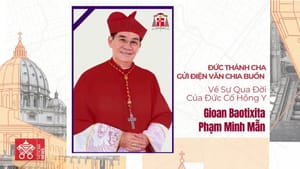 Đức Thánh Cha gửi điện văn chia buồn về sự qua đời của ĐHY Gioan Baotixita Phạm Minh Mẫn