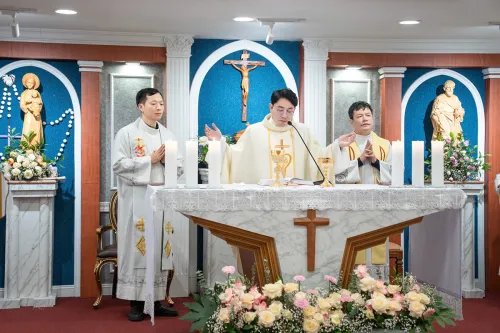 Thánh lễ Tạ Ơn Tân Linh Mục Giuse Trần Ánh Dương tại Cộng đoàn Thánh Mẫu La Vang –Incheon, Hàn Quốc