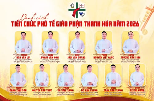 Giáo Phận Thanh Hoá: Chuẩn bị Truyền chức Phó tế cho 11 Thầy