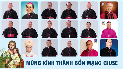 Mừng Kính Thánh Giuse: Chúc mừng bổn mạng các vị Chủ chăn của Giáo Hội Công Giáo Việt Nam